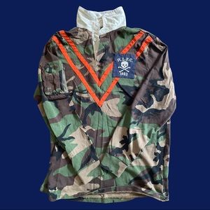 Ralph Lauren Camo Long sleeve polo - Mens Medium